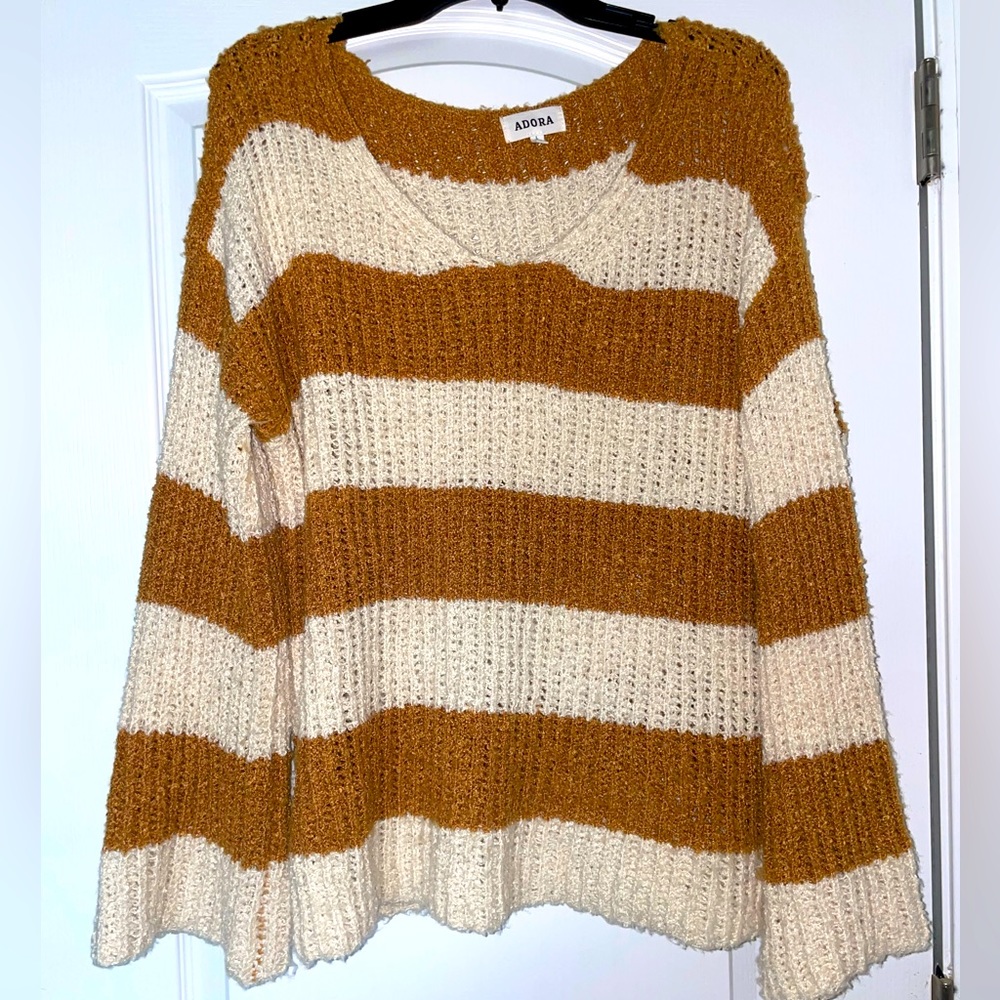 Striped Soft slouchy sweater